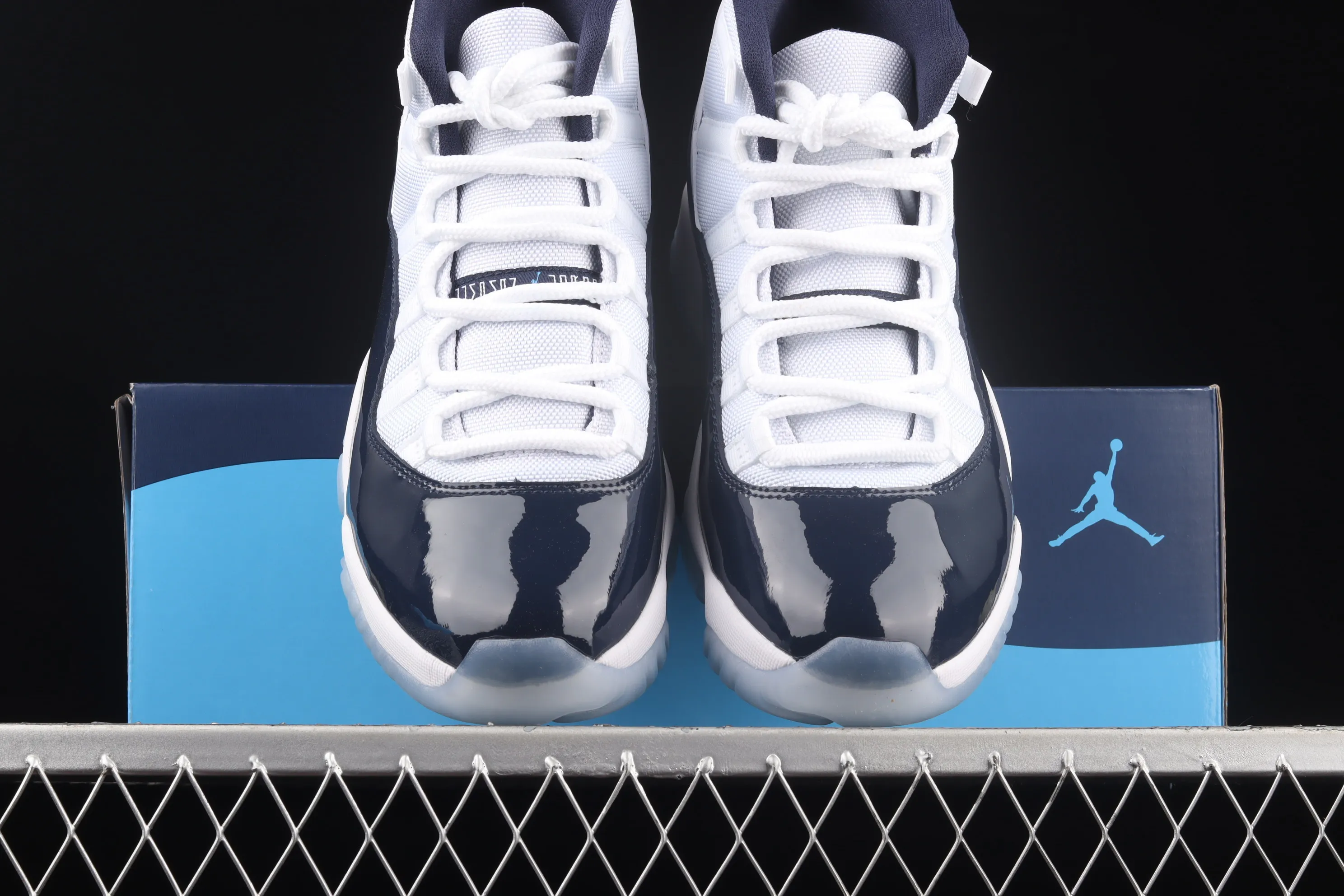 All categories Air Jordan Jordan series basketball shoes Air Jordan 11 F version Air Jordan AJ11 "Win Like '82" Joe 11 Midnight Blue AJ11 Georgetown 378037-123